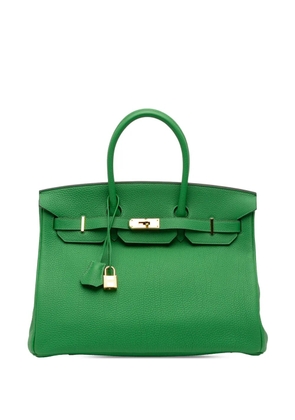 Hermès Pre-Owned 2014 Togo Birkin Retourne 35 handbag - Green