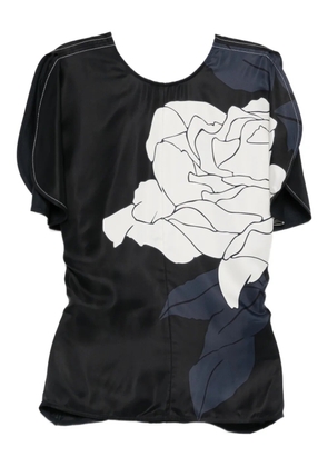 Victoria Beckham floral-print blouse - Black