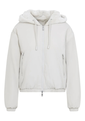 Moose Knuckles welt-pocket hoodie - White