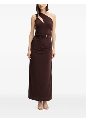 Herve Leger Aurora cut-out ring-detail maxi dress - Brown