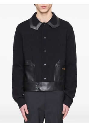 AMIRI leather patch shirt jacket - Black
