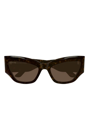 Balenciaga Eyewear BB logo geometric sunglasses - Brown