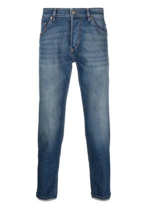 PT Torino low-rise stretch-cotton cropped jeans - Blue