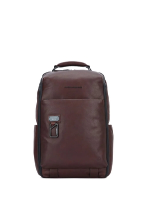 PIQUADRO zip top handle backpack - Brown