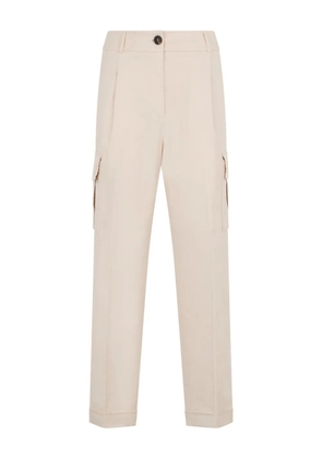 Peserico button-fastening multiple-pocket trousers - Neutrals