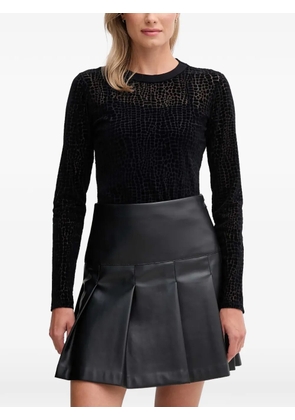 Joop! patterned long-sleeved blouse - Black