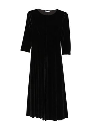 Cenere GB round-neck midi dress - BLACK