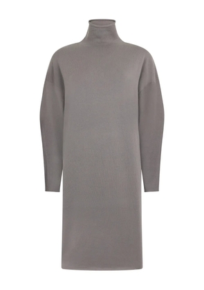 Malo high-neck dress - Grey