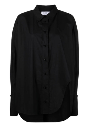 The Attico Diana asymmetric button-up shirt - Black