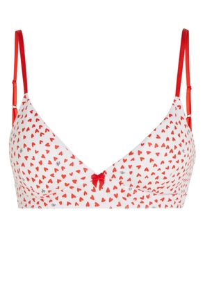 Karl Lagerfeld K/Heart bralette - White