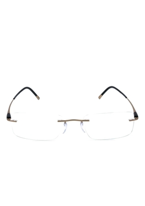 Silhouette rimless rectangle-frames glasses - Gold