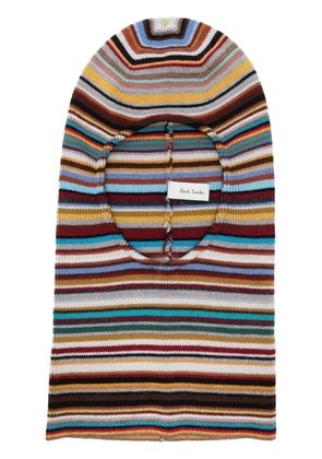 Paul Smith striped knitted balaclava - Black