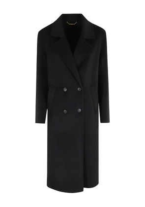 Seventy double-breasted wool coat - Black
