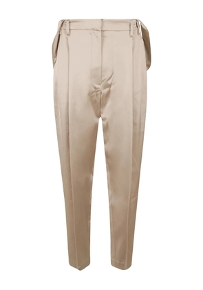 Brunello Cucinelli satin trousers - Neutrals