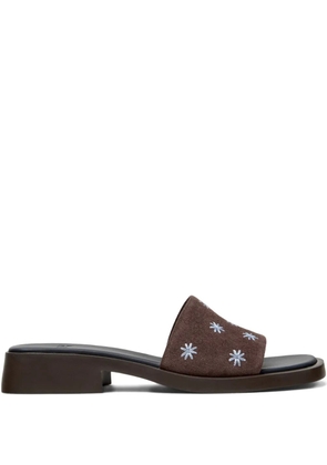 Camper flower suede dana sandals - Brown
