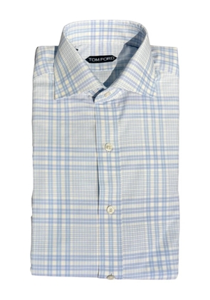 TOM FORD slim patterned shirt - Neutrals