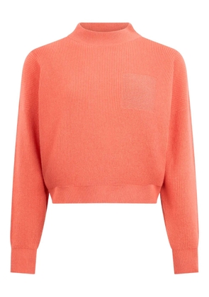 Peserico cropped mock-neck sweater - Orange