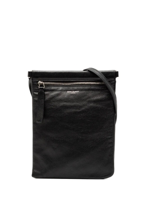 Saint Laurent Pre-Owned 2020 Antiqued Lambskin Sid Flat crossbody bag - Black