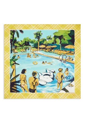 Burberry Pool Party silk scarf - Yellow