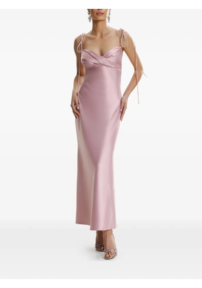 FRAMBOISE Darren sweetheart-neck maxi dress - Pink