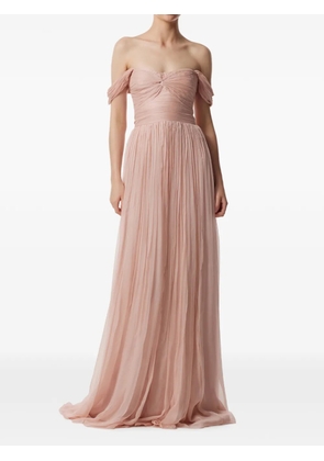 FRAMBOISE Roselyn off-the-shoulder maxi dress - Pink