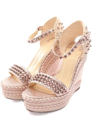 Christian Louboutin Pre-Owned 2020s Madmonica studded sandals - Neutrals