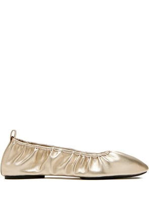 St. Agni gathered ballet flats - Gold