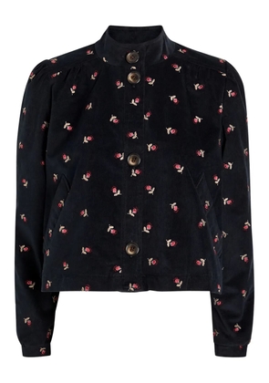 Rixo Nyla floral-embroidered jacket - Blue