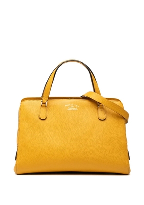 Gucci Pre-Owned 2000-2015 Calfskin Swing Top Handle satchel - Yellow