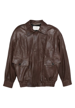 Saint Laurent leather jacket - Brown