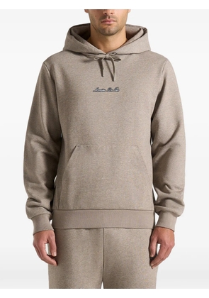 Manière De Voir Gustave kangaroo-pocket hoodie - Brown