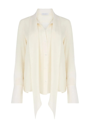 Nina Ricci Lavalliere satin shirt - Neutrals