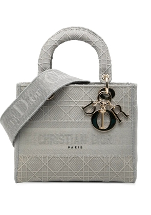 Christian Dior Pre-Owned 2020 Medium Canvas Cannage Lady D Lite satchel - Grey