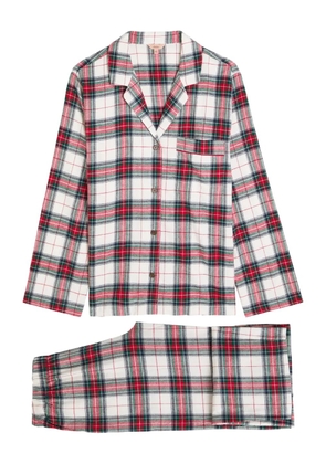 Eberjey plaid pocket pajamas - White