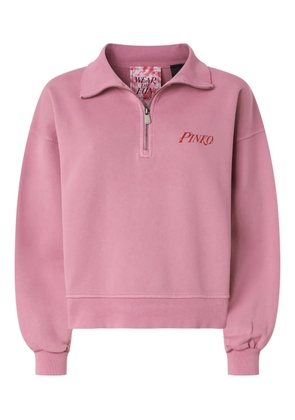 PINKO hal-zip collared sweatshirt