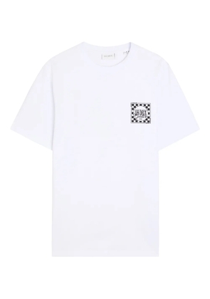 Les Deux Goods checkerboard graphic T-shirt - White