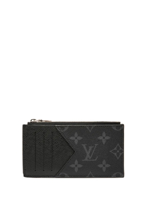 Louis Vuitton Pre-Owned 2021-2025 Monogram Eclipse Taigarama Card Holder coin pouch - Black