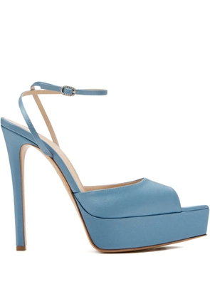 Andrea Wazen Andrea platform heeled sandals - Blue