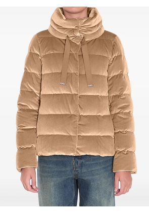 Herno velvet padded jacket - Neutrals