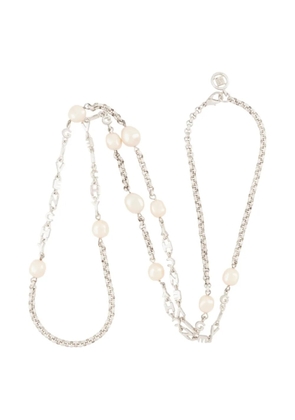 Givenchy Pre-Owned 1980s faux-pearl necklace - Silver
