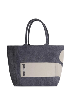 ISABEL MARANT faded panelled shoulder bag - Grey