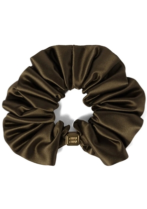 Miu Miu satin scrunchie - Green