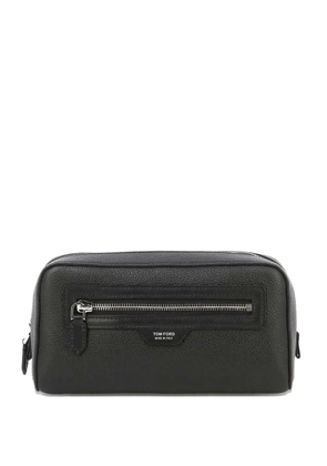 TOM FORD logo-detail zip-fastening wash bag - Black