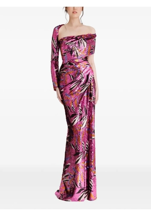 Gemy Maalouf draped sequin dress - Pink