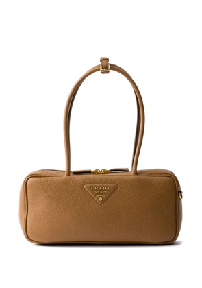Prada medium leather tote bag - Brown