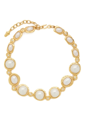 Kenneth Jay Lane faux-pearl embellished necklace - Gold