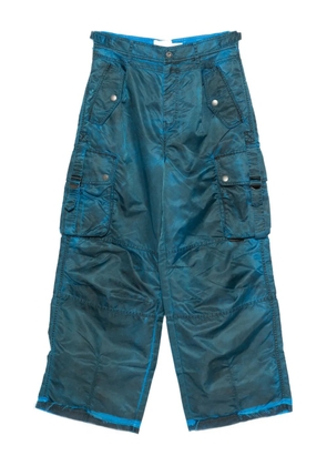 Feng Chen Wang cargo-pocket trousers - Blue