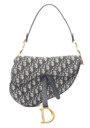 Christian Dior Pre-Owned 2010s Oblique jacquard Saddle shoulder bag - Neutrals