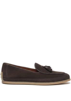Tod's tassel-detail loafers - Brown
