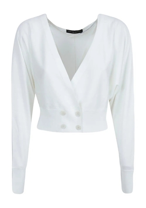 Fabiana Filippi double-breasted wrap top - White